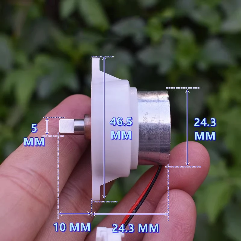 

Micro Mini 300 Gearbox Gear Motor DC 6V-12V 15RPM Slow Speed Large Torque Dual Flat Shaft DIY Electric Valve Hobby Toy Model