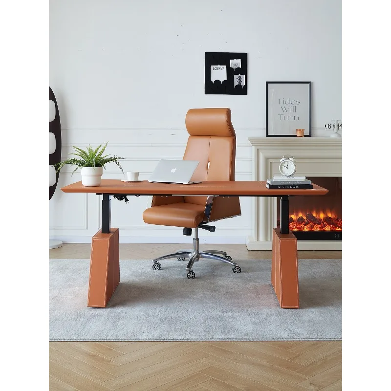 Desk computer desk simple modern household small apartment lifting bedroom adult light luxury high