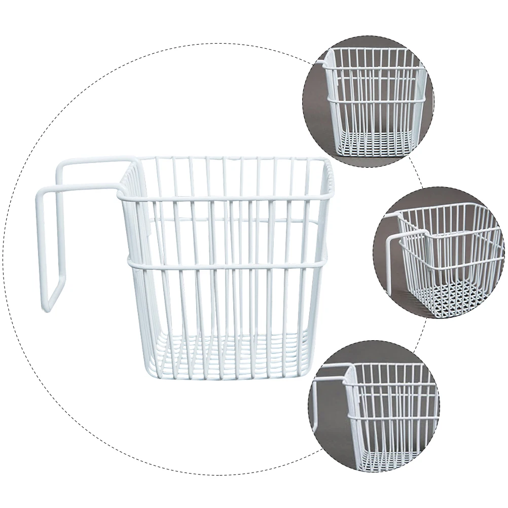 

2 pcs Punch-Free Hanging Basket Stainless Steel Wall Hanging Rack Kitchen Shelf No Installation Space Saving Home Decor Storage