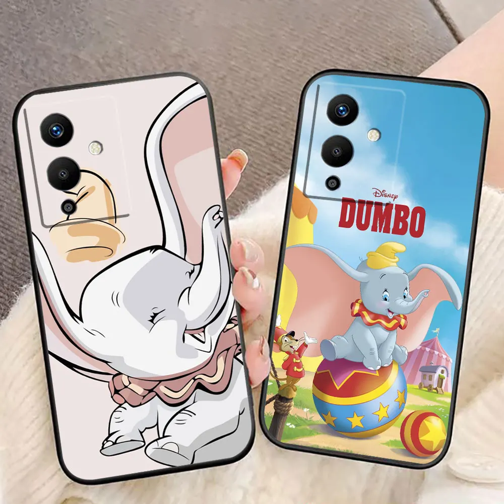 Cartoon Disney Dumbo Phone Case For Infinix TECNO POP SPARK GO SMART 5 6 7 8 9 CAMON 15 16 17 20 20C 30C Pro Case Funda Capa