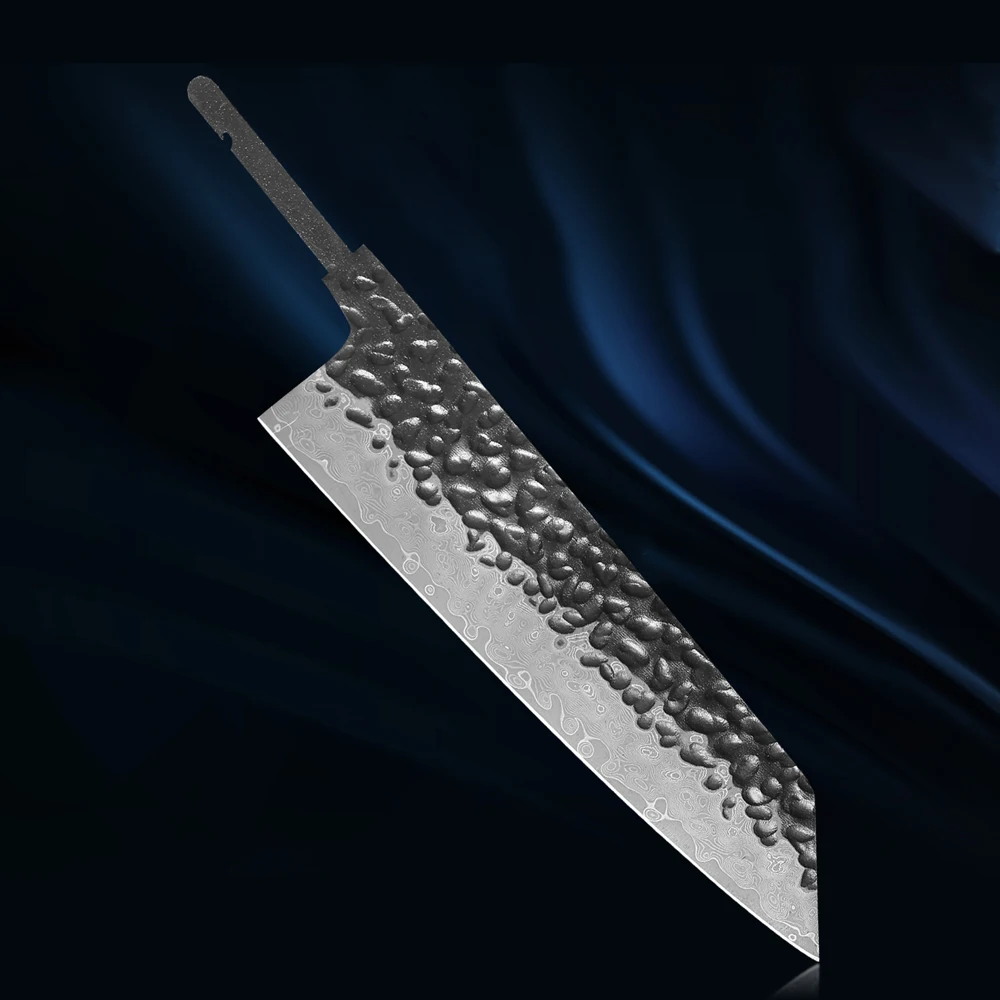 

DASHWAY DIY Handmade Damascus Steel Japanese Style Kitchen 6-inch Bunka Chef Knife Blank Blade Full Tang Sharp Edges Making Tool