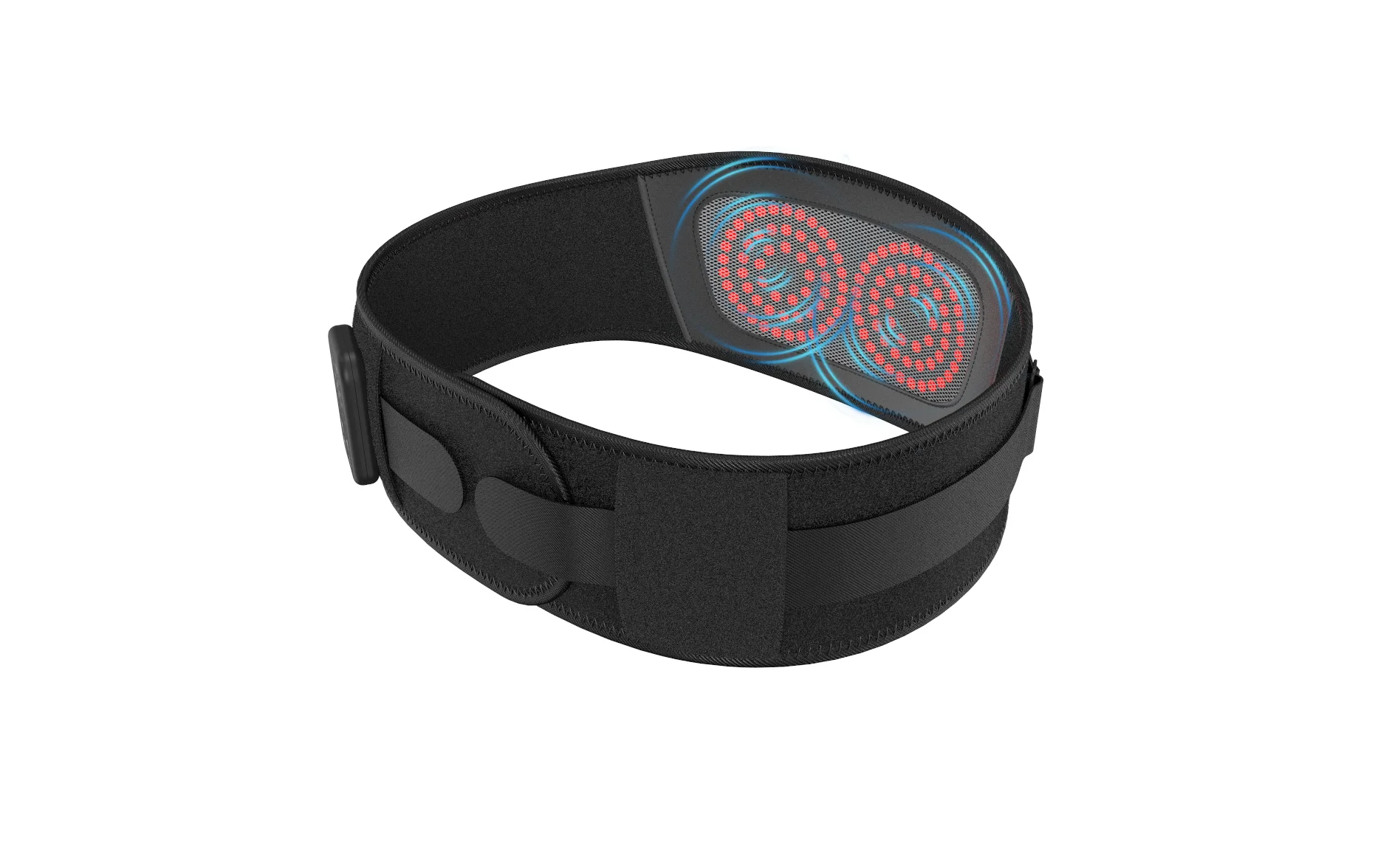 حزام دعم قطني اهتزازي ساخن بالضوء الأحمر