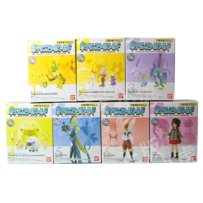 Genuino Bandai POKEMON Bilancia Mondo Galar Regione Yuuri Aceburn Anime Action Figures Shokugan Modello Figura Giocattoli Regalo per I Bambini