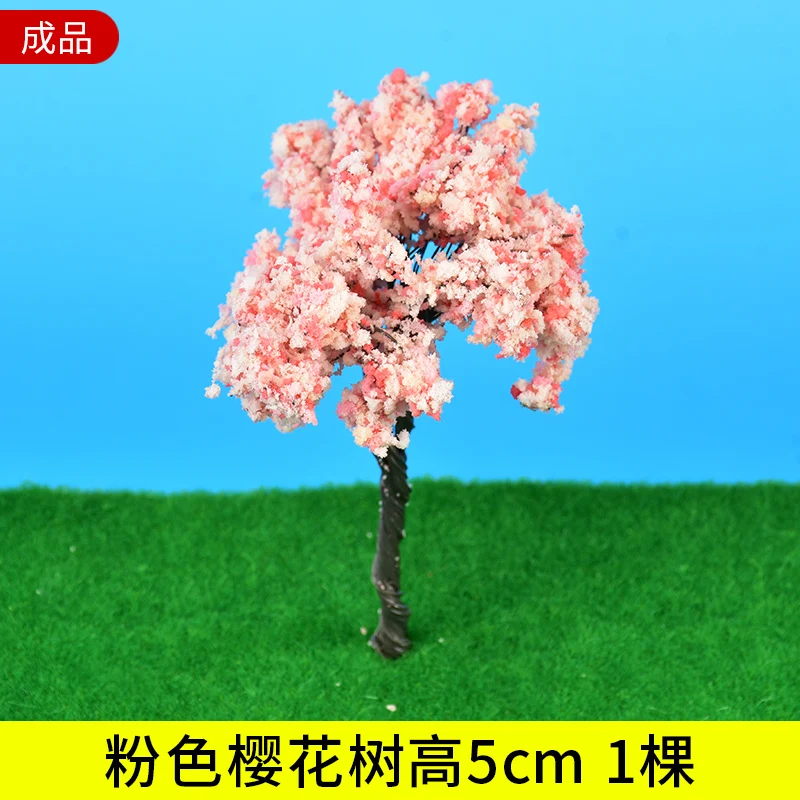 さくらの木日本の装飾品,ミニ桜のシミュレーション,マイクロフィギュア,庭の風景,カワイイ装飾,2個