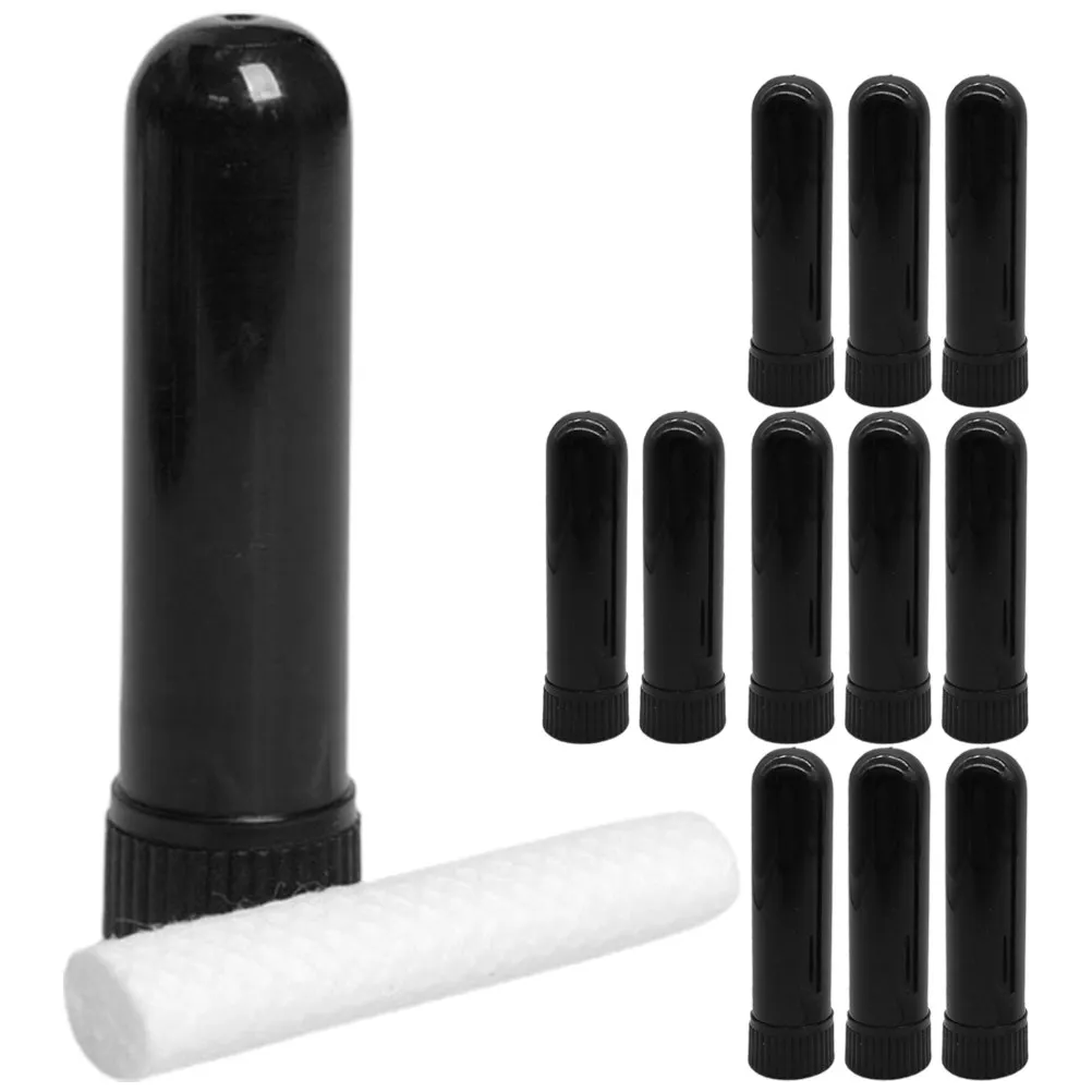 12Pcs Nasal Inhaler Stick Compact Portable Essential Oil Aroma Inhalers Tubes Empty Fragrance Scent Inhaling Stick