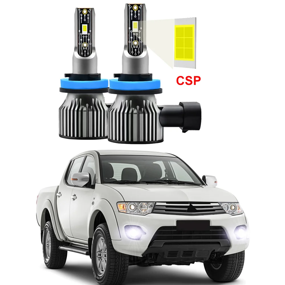 

2pcs Led Car Fog Lamp For Mitsubishi L200 2006-2020 LED Front Fog Light Bulb Canbus