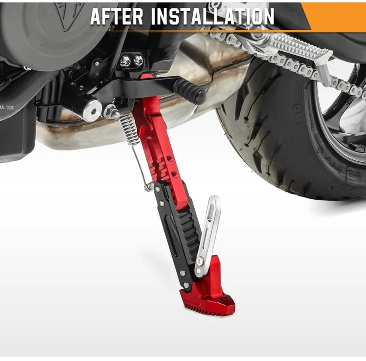 18-24 CM Universeller Motorrad-Seitenständer Verstellbarer Parkständer Halterung Seitenstütze für Dirt Bike Motorrad Zubehör – Detail 8