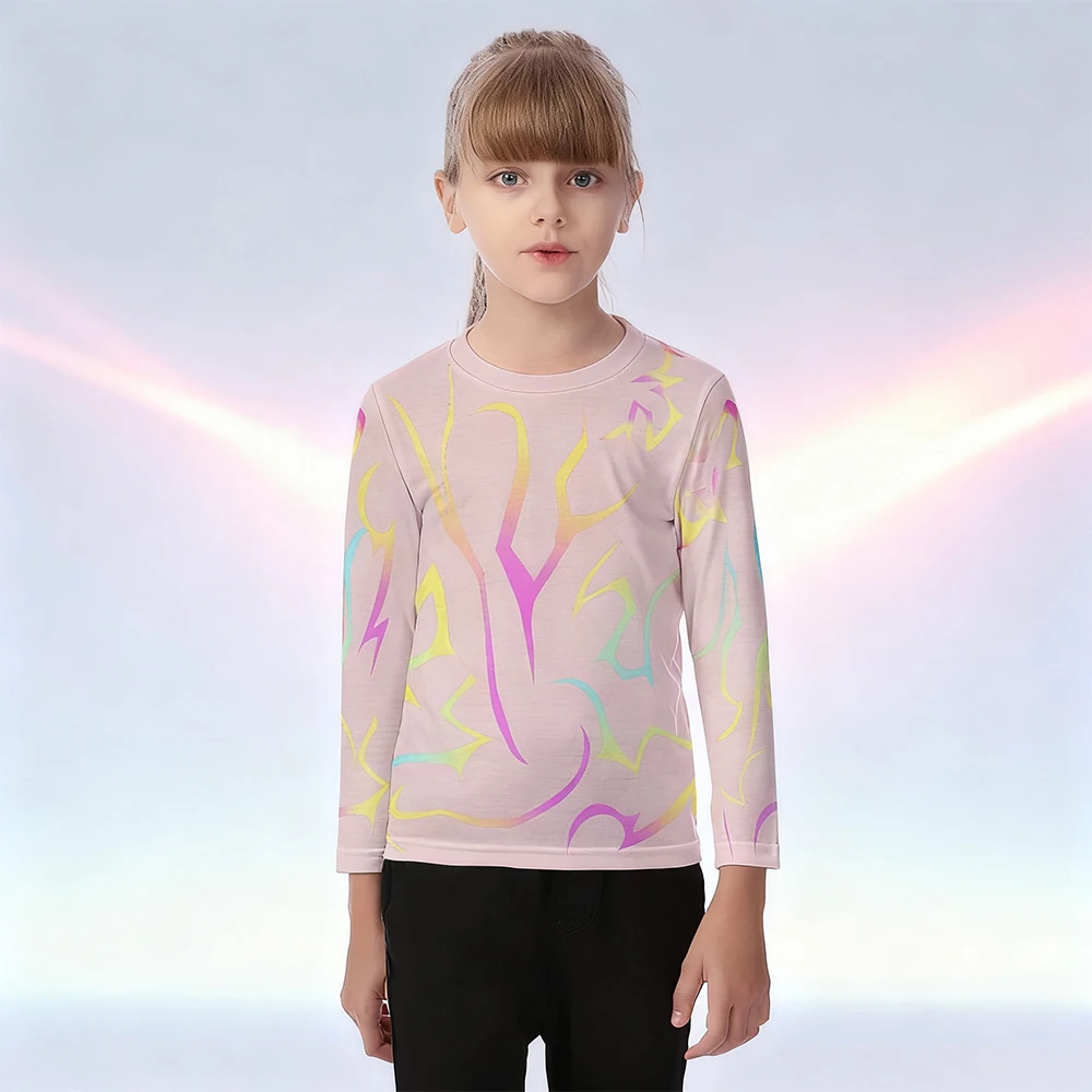 [زي الهالوين] تي شيرت بأكمام طويلة وشم الشيطان على الطراز الكوري للأطفال |   لعب الأدوار العصرية K-POP |   للارتداء اليومي والحفلات