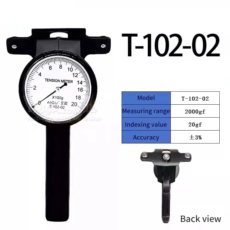 

Wire Tensiometer T-101 T-102 Customized Tension Tester for Measuring Copper Aluminum Wire Silk Wires Enameled Wire High Accuracy