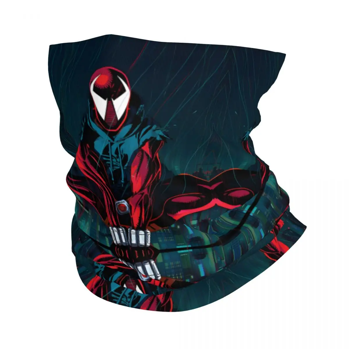 Across The Spider Verse - Scarlet Spider Marvel Comics Bandana Neck Cover Motocross Wrap Scarf Cycling Face Mask Hiking Unisex