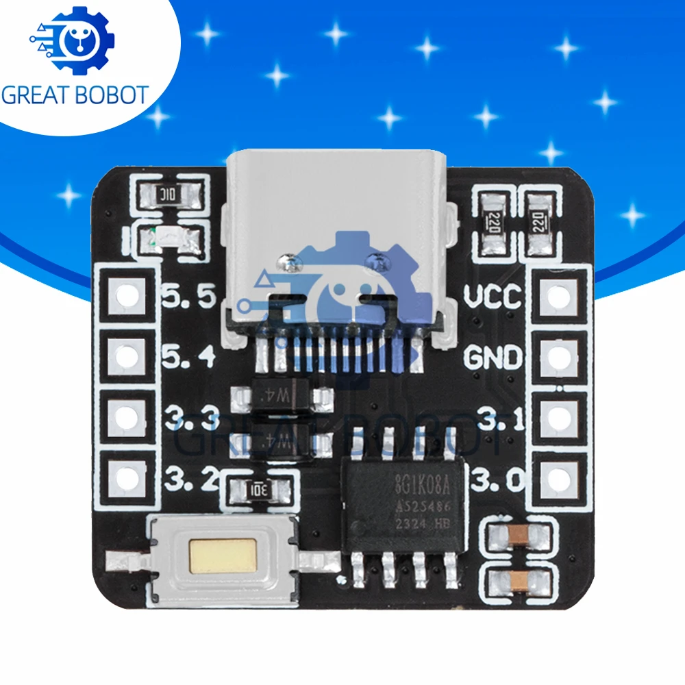 STC8G1K08A Core Board Development Board: Self - Contained ADC, 51 Microcontroller in 8 - pin Module