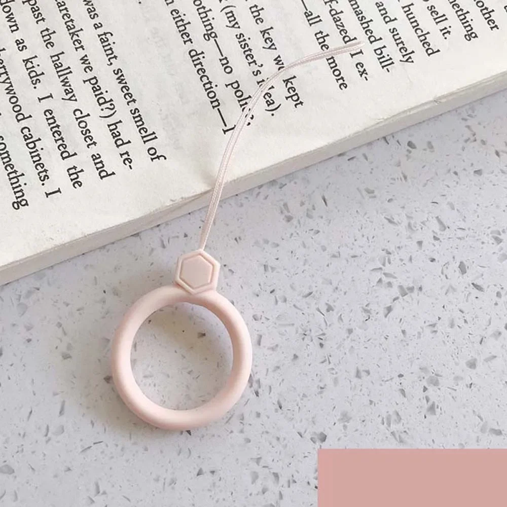 Anel de silicone para celular, cordão para celular, disco em u, silicone universal, resistente a quebra, presentes de formatura