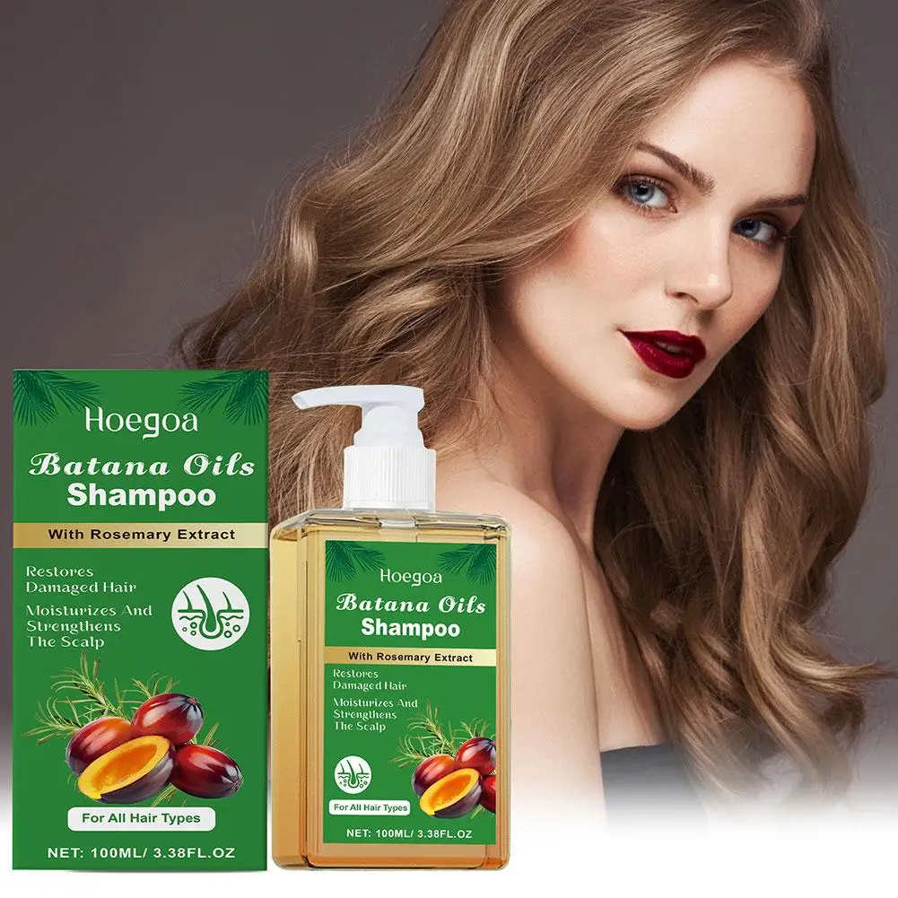 

Шампунь Batana Oil & Rosemary, 100 мл Шампунь Batana с экстрактом розмарина, питательный уход за волосами и рост волос - мягкий и пушистый