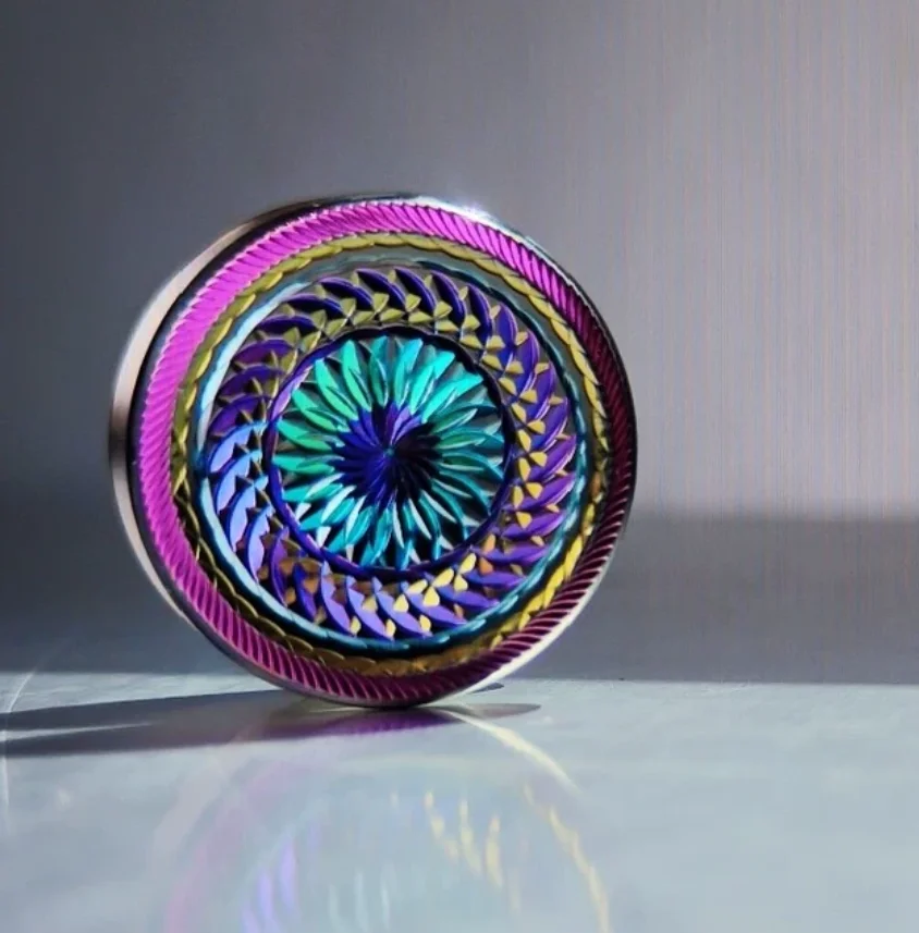 Used EDC TC button 28mm*13mm Stress Relief Toy Haptic Spinner Fingertip Gyroscope Decompression Toys