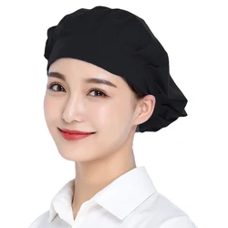 Unisex Catering Canteen Cook Hat Hotel Kitchen Cooking Chef Cap Food Service Adjustable Cap Food Factory Work Hats
