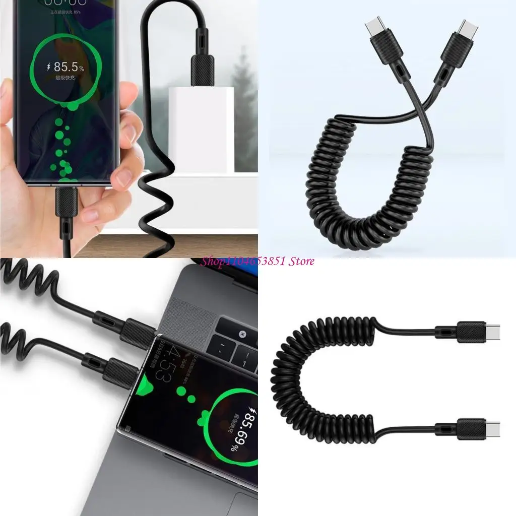 Retractables USB C Cable Fast Charging Type C Phone Fast Charging Data Transfer for Phone 16 S20 