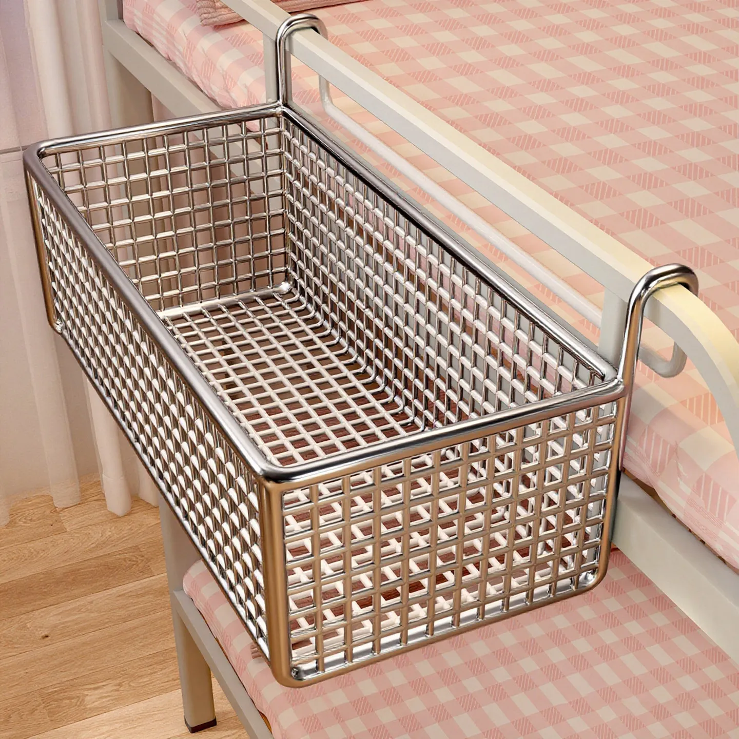 student-dormitory-bedside-wall-mounted-storage-rack-upper-bunk-bed-headboard-organizer-simple-design-snack-storage-basket