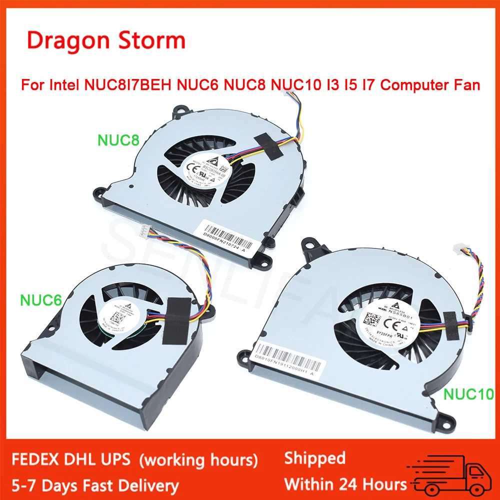 

New For Intel NUC6I7KYK NUC8I7BEH NUC6 NUC8 NUC10 I3 I5 I7 KSB0605HB KSB0605HBW5Y BSC0805HA-00 NS65B01 DC5V 0.6A CPU Cooling Fan