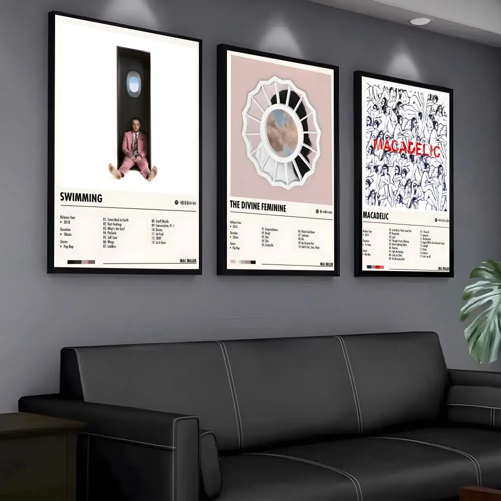 Singer M-Mac M-MillerS Poster HD Art Sticky Wall Waterproof Home Living Room Bedroom Bar Aesthetic Decoration