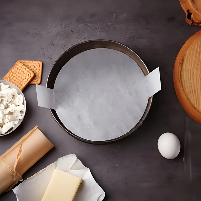 50pcs Sheets Parchment Paper Rounds with Lift Tabs,20cm/8in Nonstick Cake Pan Baking Liners