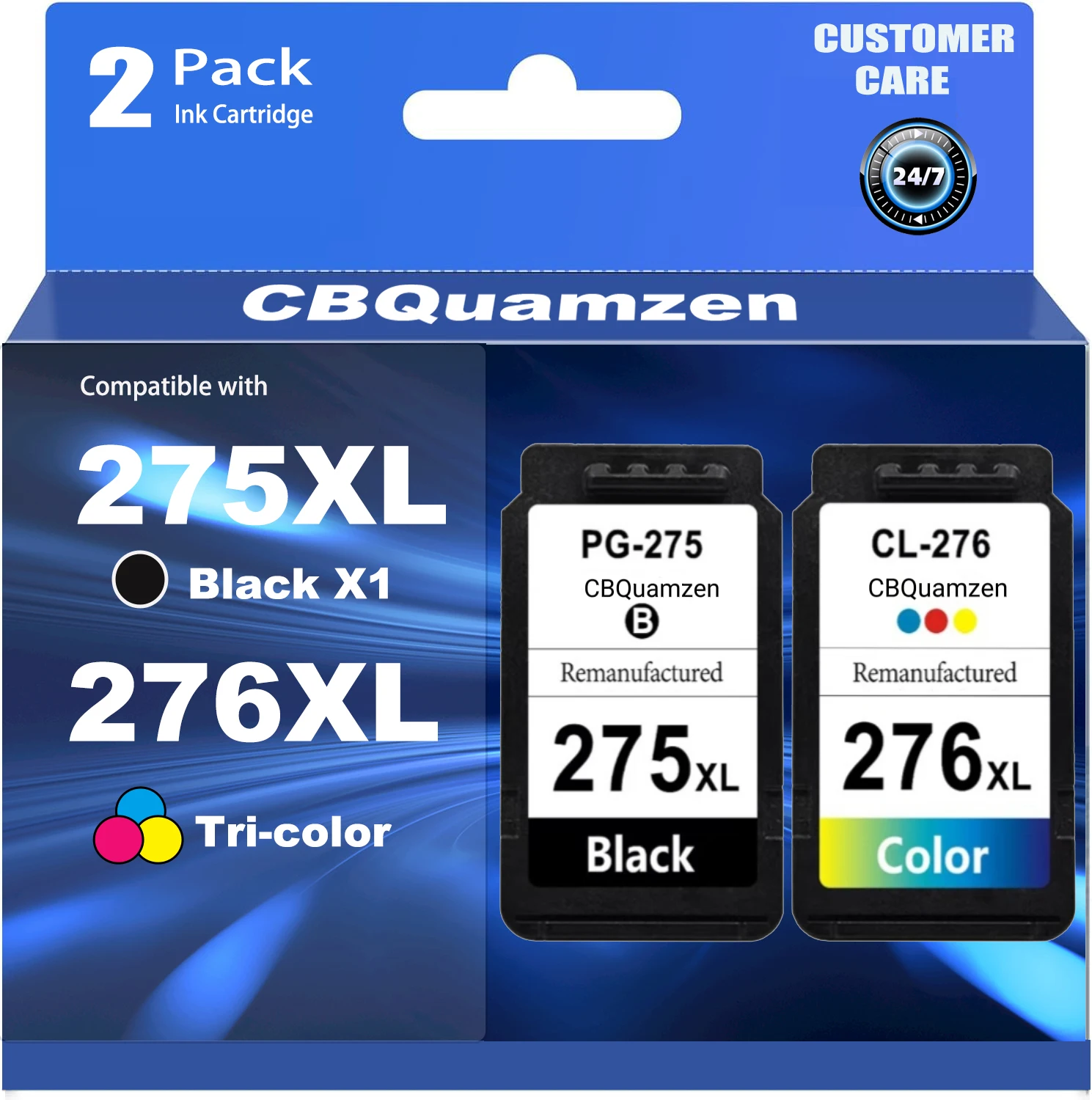 

275XL276XL color Ink Cartridges Replacement for275 XL Ink High Yield for 276XL compatible for PIXMA TR4720 TS3522 TR4700 TS3722
