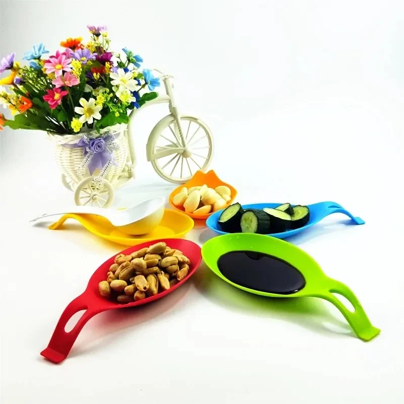 Silicone Spoon Holder Rest Pad Kitchen Utensils Spatula Eggbeater Heat Durable Resistant Placemat Tray Insulation Kitchen Tools