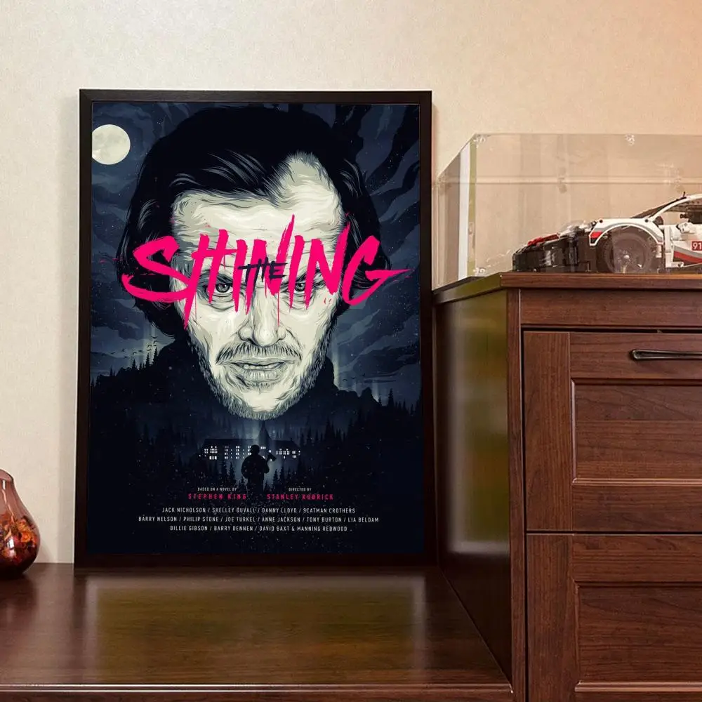 Classic Horror Film The Shining Movie Poster Retro Print Paper Waterproof High Quality Sticker Home Living Room Bar Wall Decor