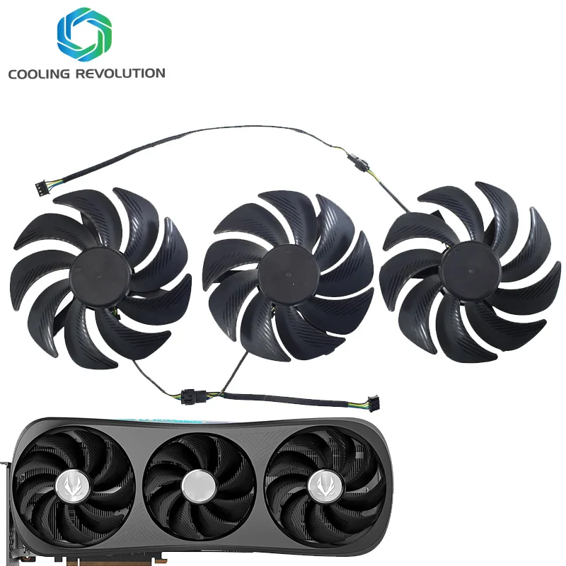 

GAH3S2H GAA3S2H DC12V 0.5A 4-Pin Graphics Card Fan For ZOTAC Gaming GeForce RTX 4090 4080 16GB Trinity OC