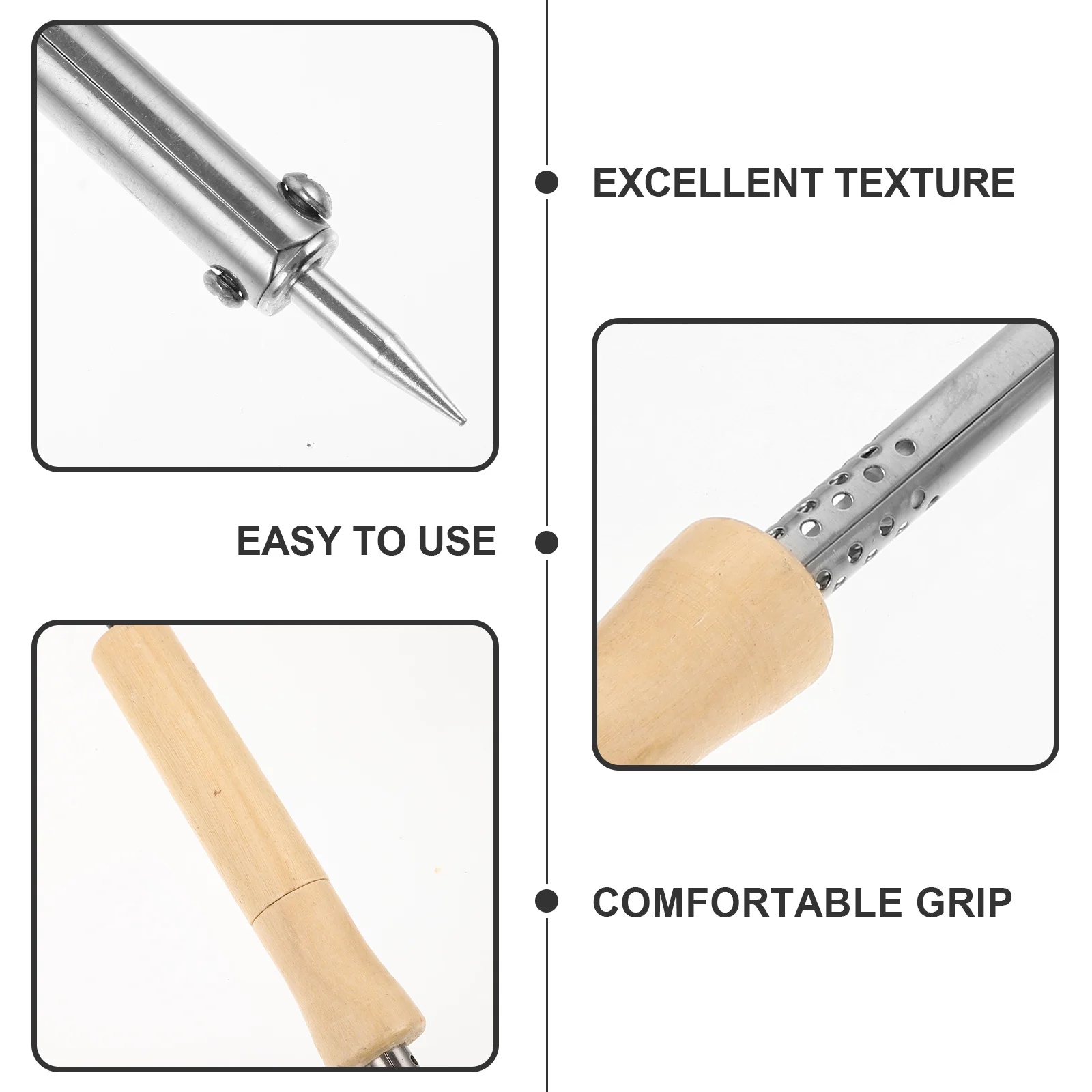 

Electric Soldering Iron Portable Household Welding Tool Wooden Handle Heavy Duty Pencil Style Soldering Tool Eu Plug