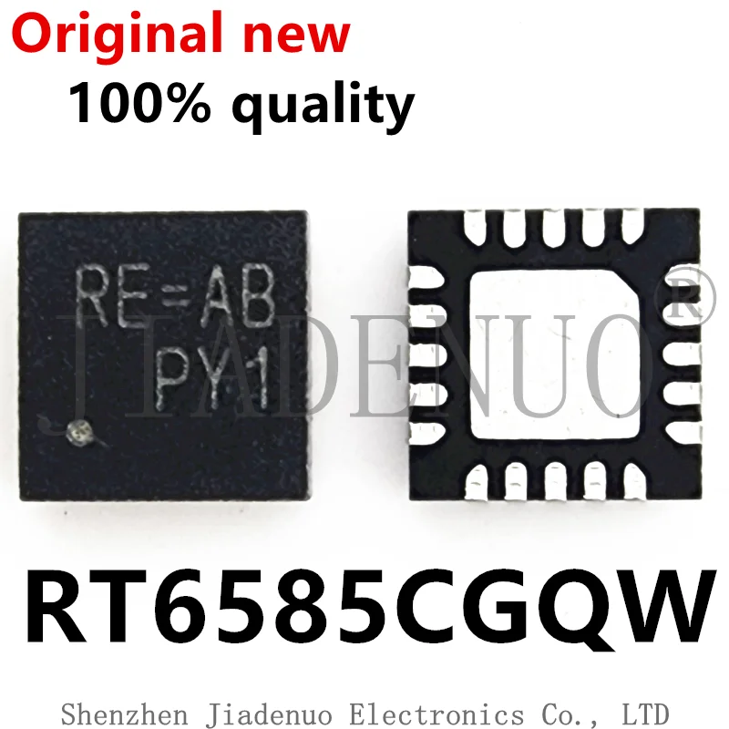 (2-5pcs)100% original New RT6585CGQW screen printing RE=GH RE=3H RE=beginning QFN20 pin Chipset