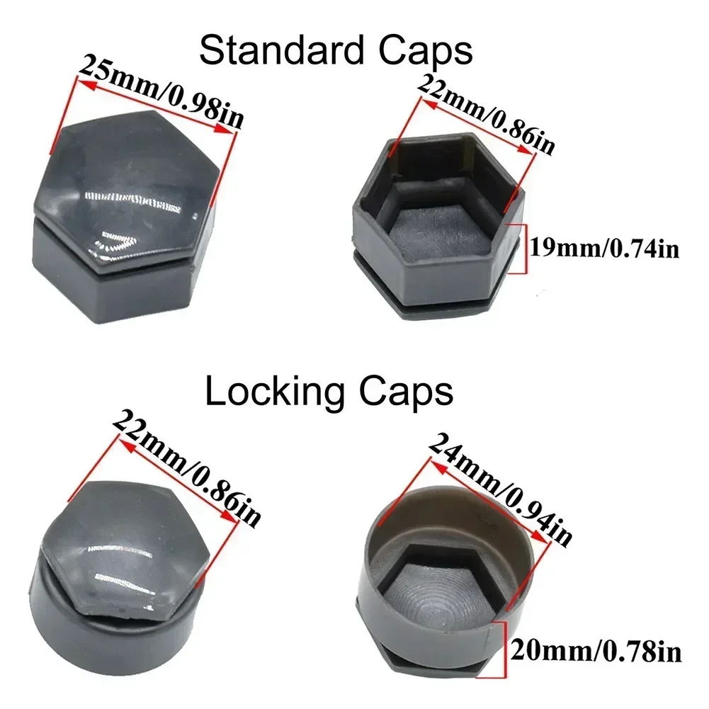 24 PCS 22mm Car Wheel Nut Cap Tyre Hub Protection Covers Fit For Vauxhall Insignia For Opel Insignia 2010-2017 Car Accessories