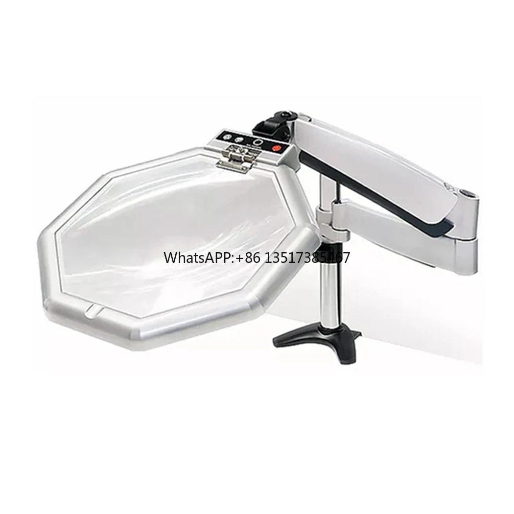 

Профессиональная большая стеклянная лупа с бестеневой подсветкой и светодиодной подсветкой