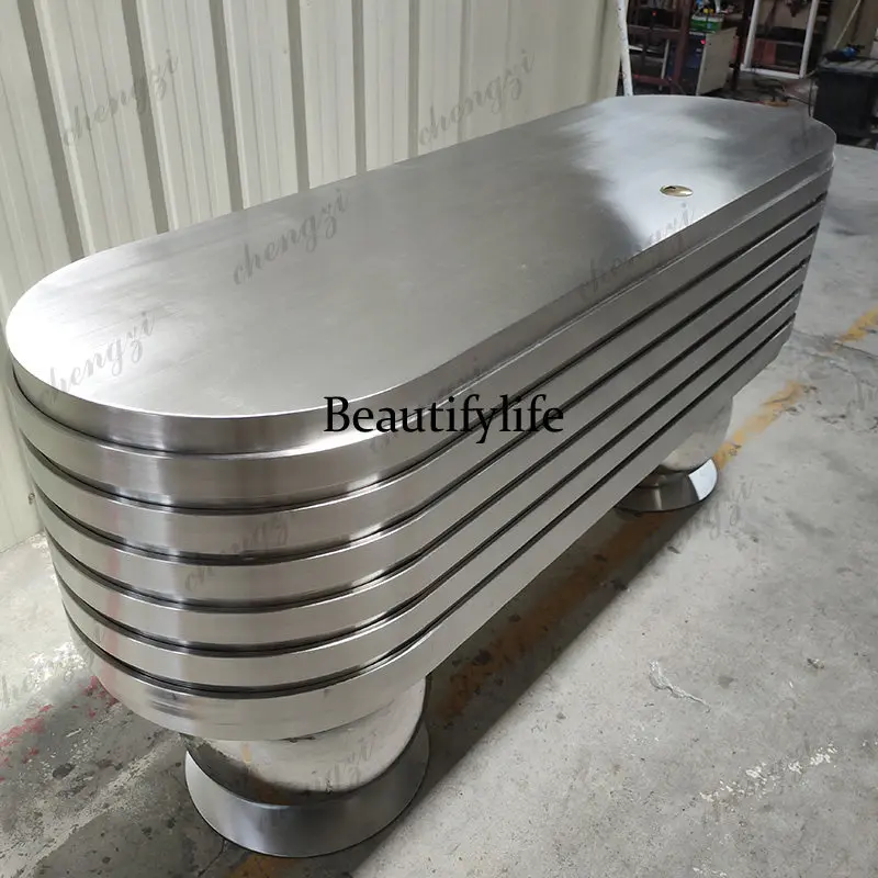 Checkout page Integral stainless steel zero formaldehyde desk Arc counter Company front desk