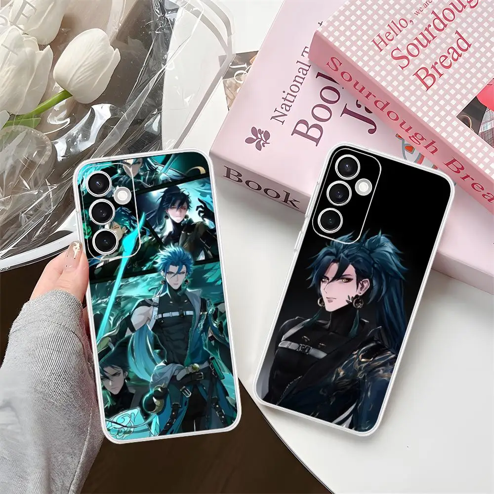 Wuthering Waves Jiyan Phone Case for Samsung Galaxy S25 S24 S23 S22 S21Plus FE Ultra Clear Colour Cover Smartphone Cellphones