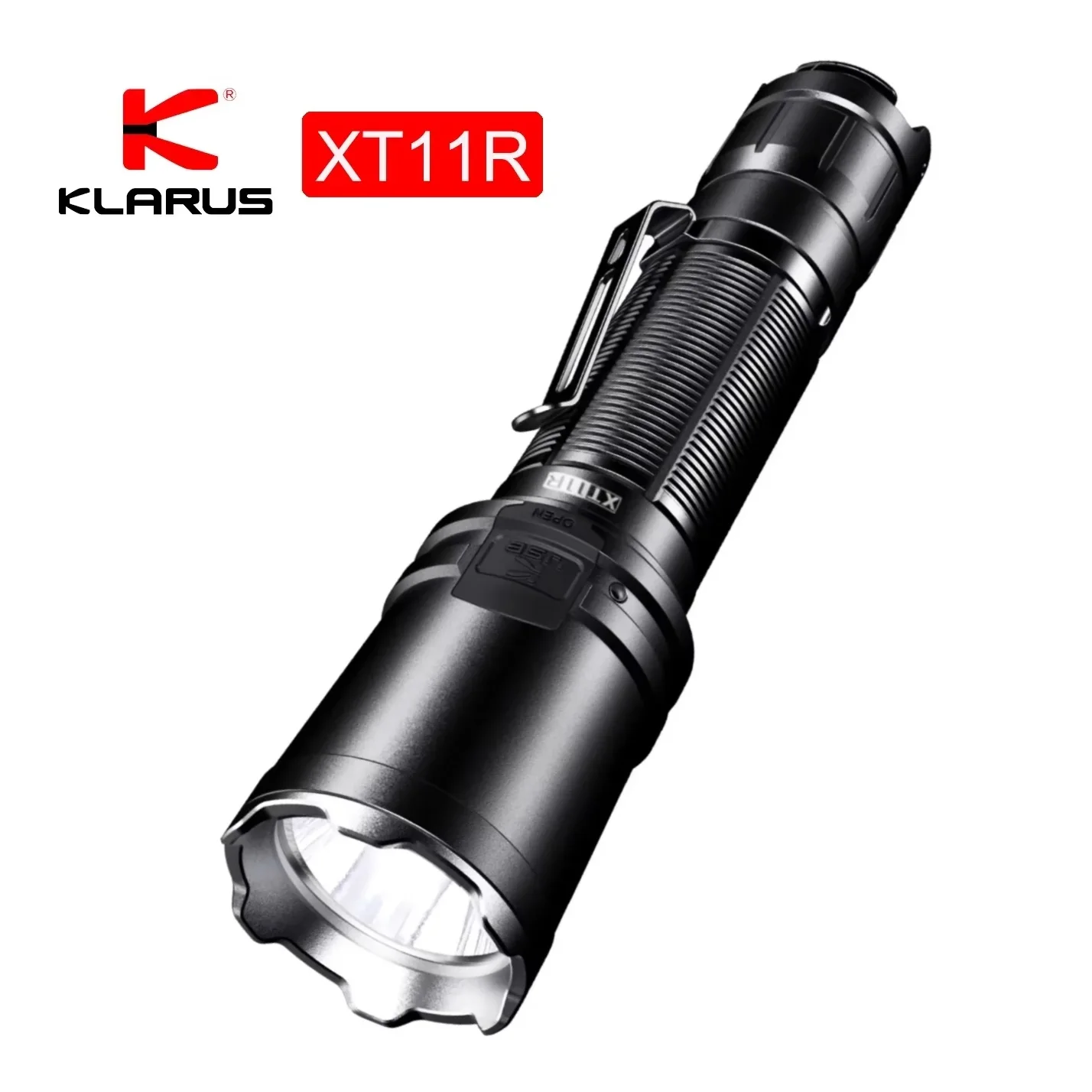 Klarus XT11R Senter Taktis Kuat LUMINUS SST-40 1300lm 18650 Lampu Senter Isi Ulang dengan Baterai 18650 untuk Berkemah