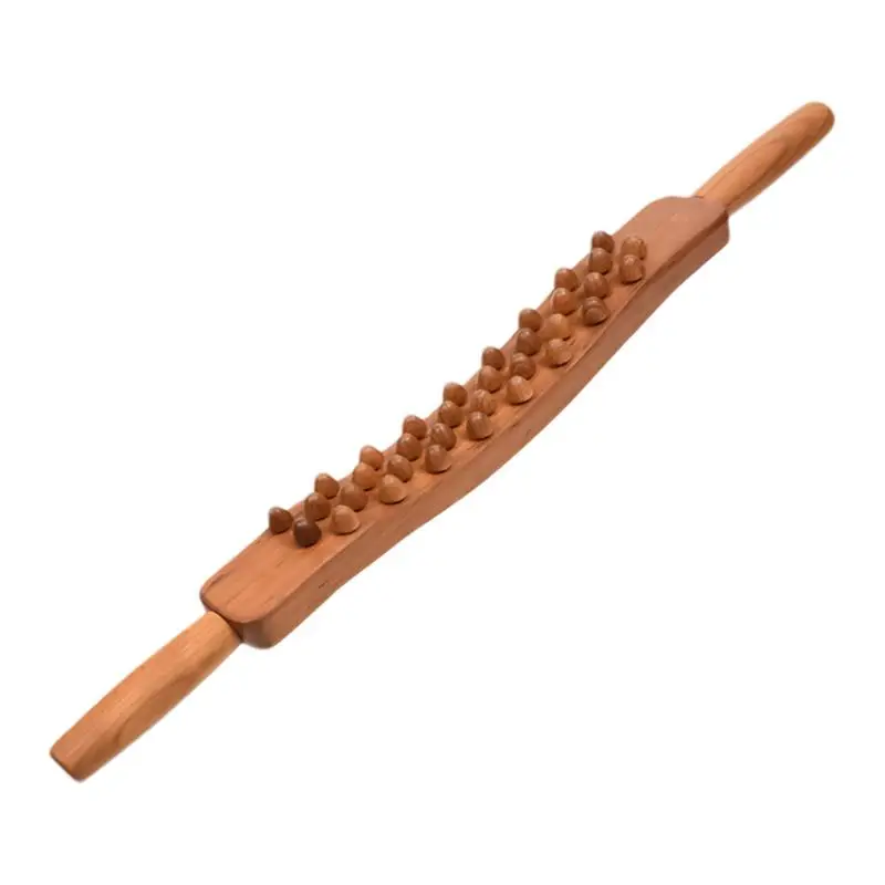 Wooden Massage Roller Stick Wooden Roller Massage For Legs Back Muscle Removable Guasha Massager Multifunction Body Sculpting