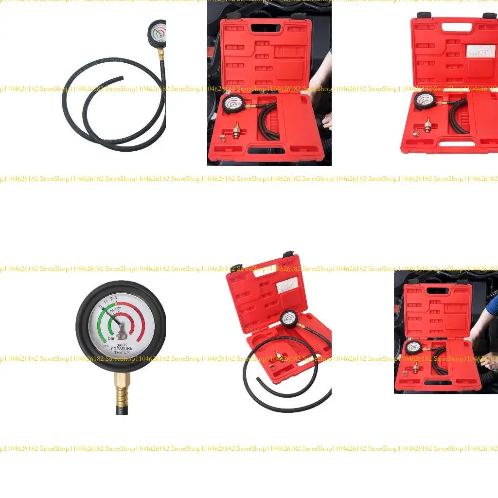 

Q2Q4 Car Exhaust Back Pressure Tester Set Pressure Gauge Vacuum Gauge