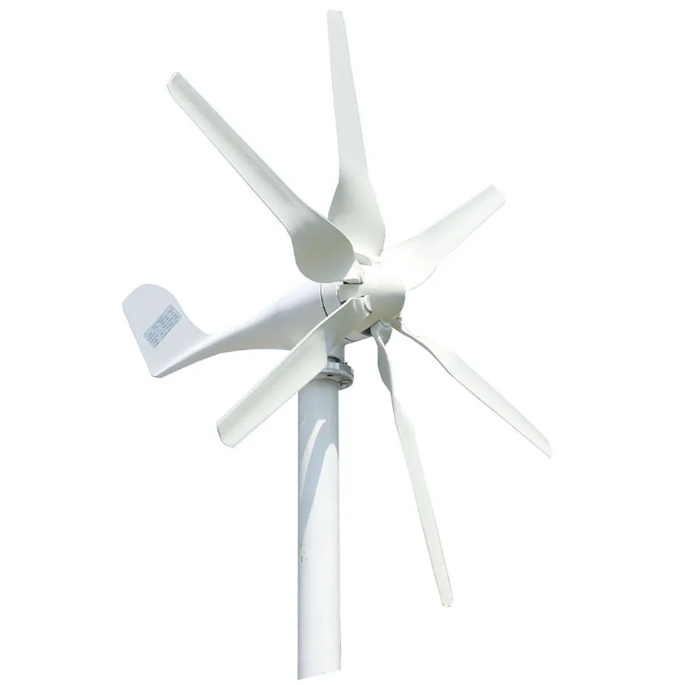 FLYT 800W 12V 24V 48V Portable Wind Turbine Generator for Home Use Small Wind Generator Household 6 Nylon Fiber Blades