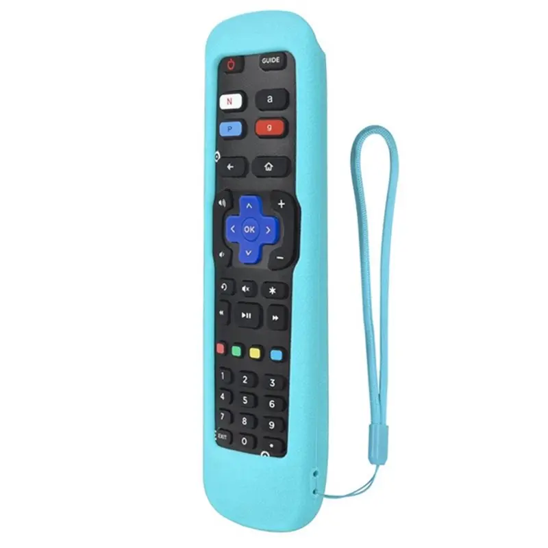 B76B Silicone Protective Case for TCL for Hisense TV Remote Control, Fluorescent Effect, for R50B7120UK R55A7200GTUK