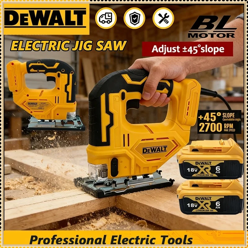 

Dewalt 2700RPM Brushless Cordless Curve Saw Electric Jig Saw Portable Multifunction Adjustable Woodworking For Dewalt Battery