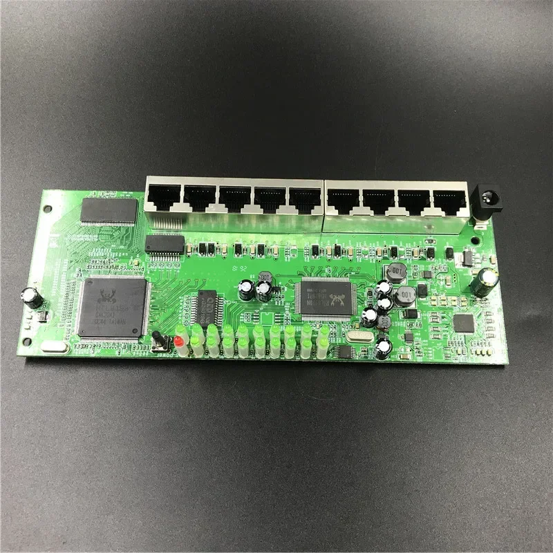 OEM 9 port POE router module manufacturer t sell  full Gigabit 10/100/1000M POE 48V2A router modules OEM wired router module