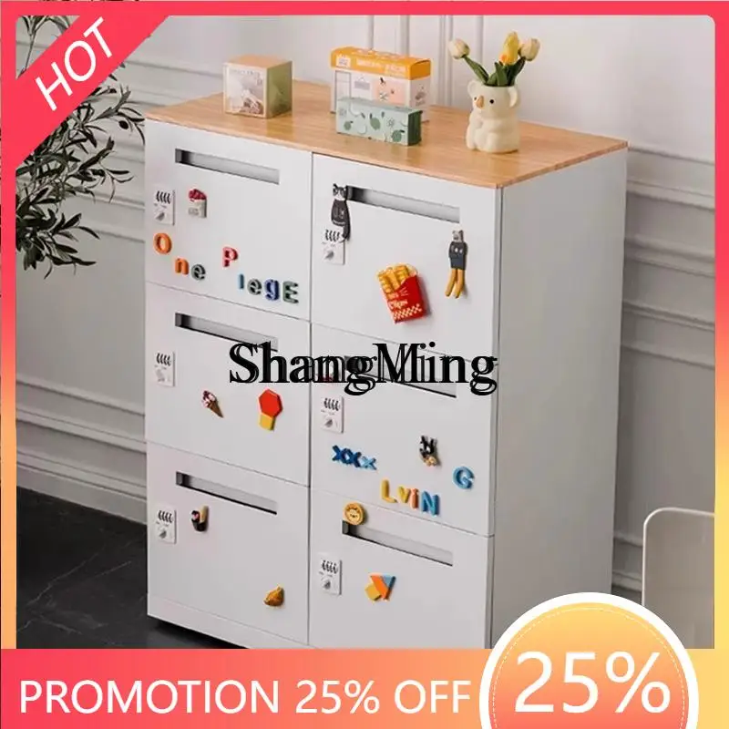 

FGgood-looking Four-Door Password Small Apartment Storage Safe Office Home Storage Metal Bedside Sideboard Cabinet