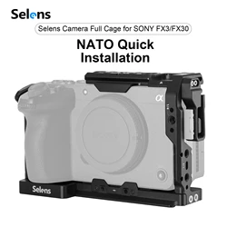 Selens Camera Full Cage Aluminum Alloy Video Production Equipment Photography Accessories For Sony FX3/FX30 Camera Rabbit Cage