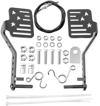 

Upgraded Big Go Kart Pedals with 71" Cable – Fits 212cc, 196cc, Road Rocket, Azusa – Black Kit