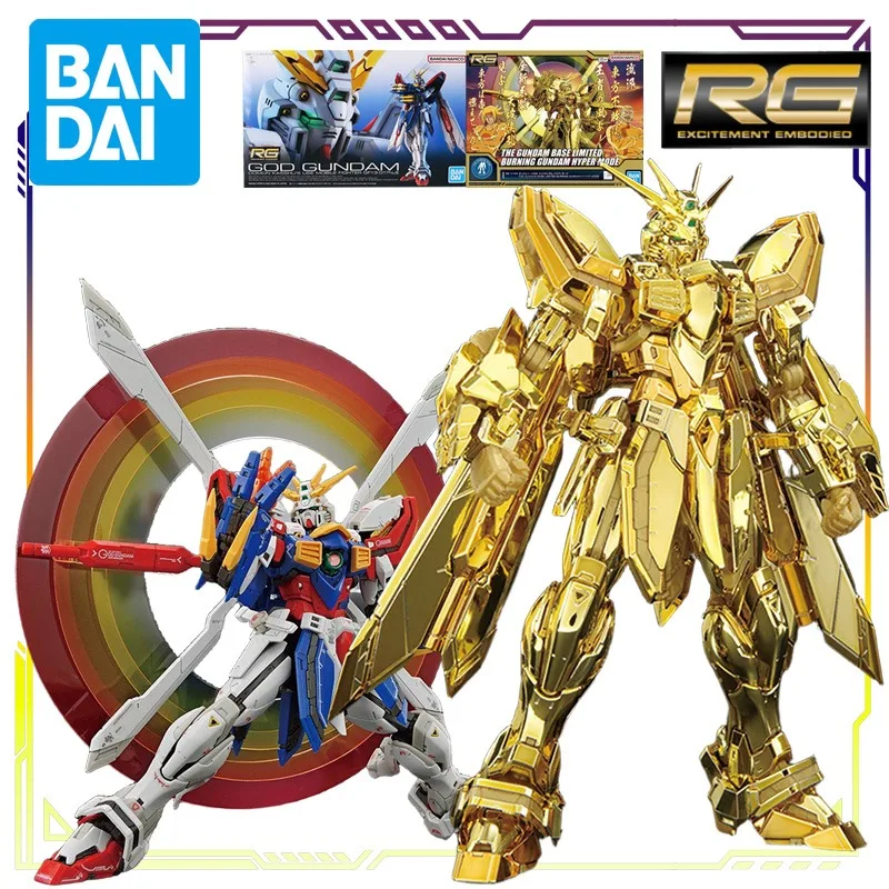 

BANDAI Original Real Grade Series Shengaoda Super Mode Action Figure Assembly Model Toys Movable Model Ornaments Gifts for Boys