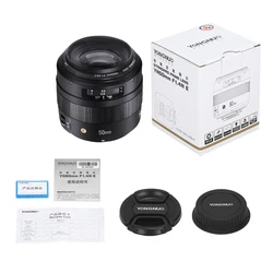 YONGNUO YN50mm Lens YN50mm F1.4 Standard Prime Lens Large Aperture Auto Focus Lens for Canon EOS 70D 5D2 5D3 600D DSLR Camera