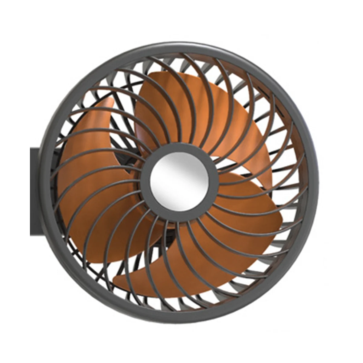 24V/12V Car Fan Cooling Circulator 360 Degree-Rotation Mini Dual Head Usb Charging Electric Car Fans 3 Speeds Adjustable