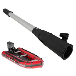 Marine Boat Outboard Engine Extension Handle Telescopic Type Tug Motor Telescopic Extension Handle Anodized Aluminum 44.5-62.5Cm