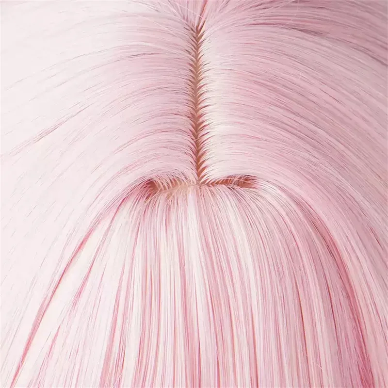 ゲーム Honkai Honkai: スターレール 3 月 7 日コスプレウィッグピンクグラデーションリボン耐熱ファイバーヘア無料ウィッグキャップ女の子