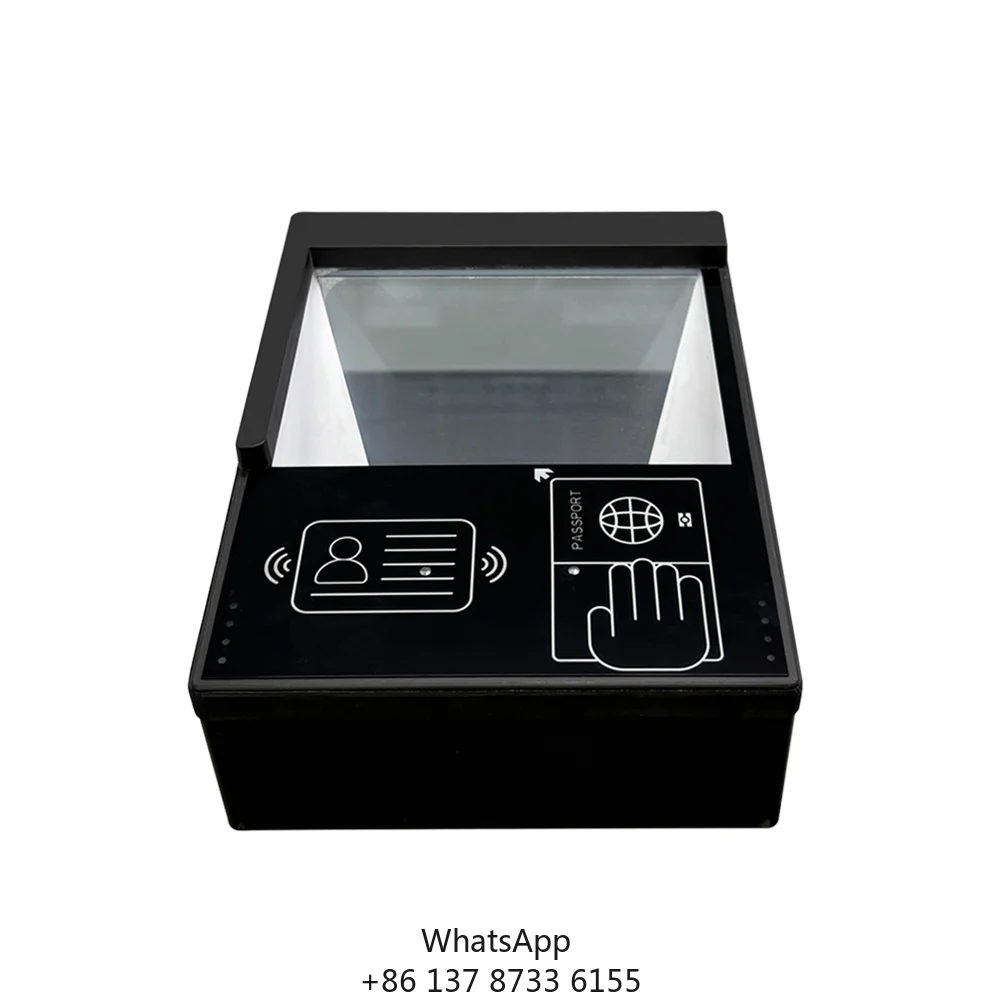RAKINDA Full-Page USB Passport Reader ID Card Driver's License OCR MRZ Scanner Visitor Access Control Kiosk 5-Year Warranty